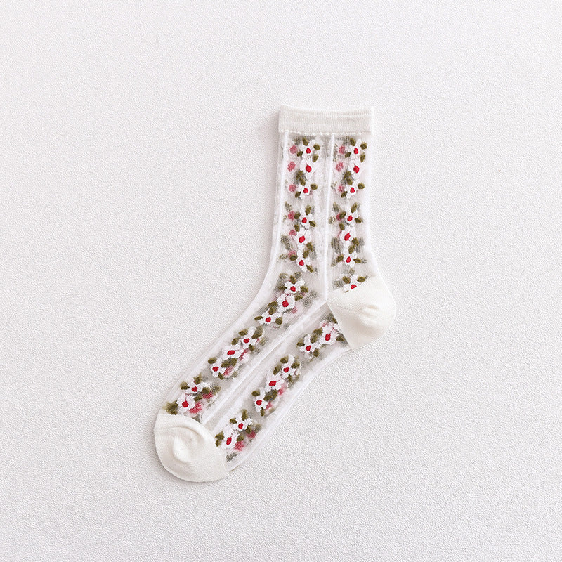 Transparent Socks Women's Tube Socks