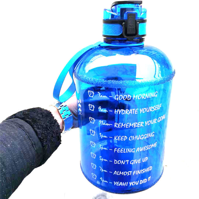 Gym Large-capacity Plastic Cup Bouncing Cover Sports Bottle