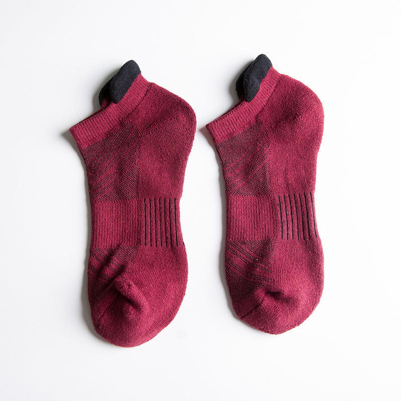 Towel bottom flower sports boat socks