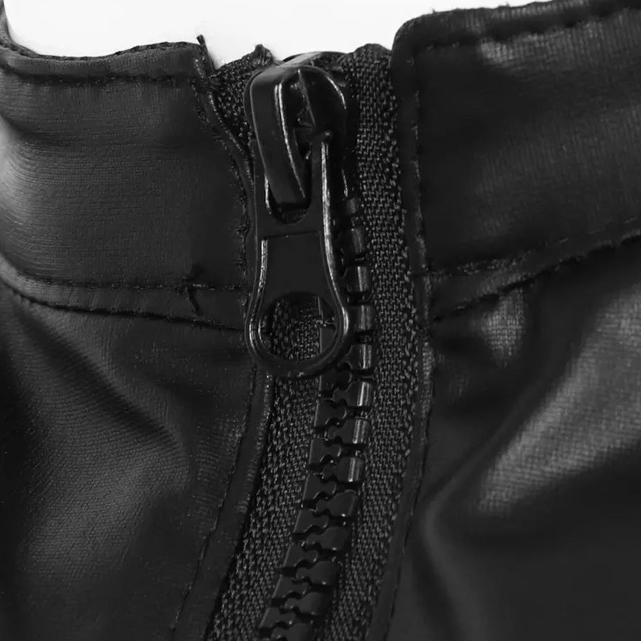 Men's Matte Leather Tank Top Shiny Leather Sleeveless