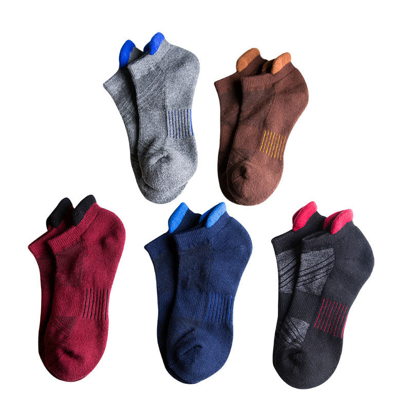 Towel bottom flower sports boat socks
