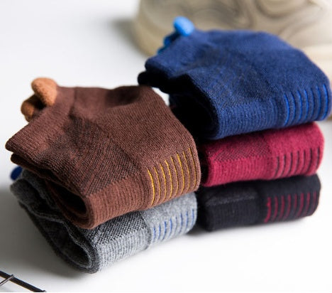 Towel bottom flower sports boat socks