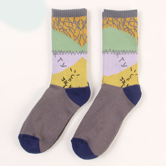 Cotton stitching socks