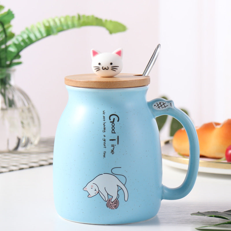 Milk Mug Cute Cartoon Ceramic Mug Breakfast