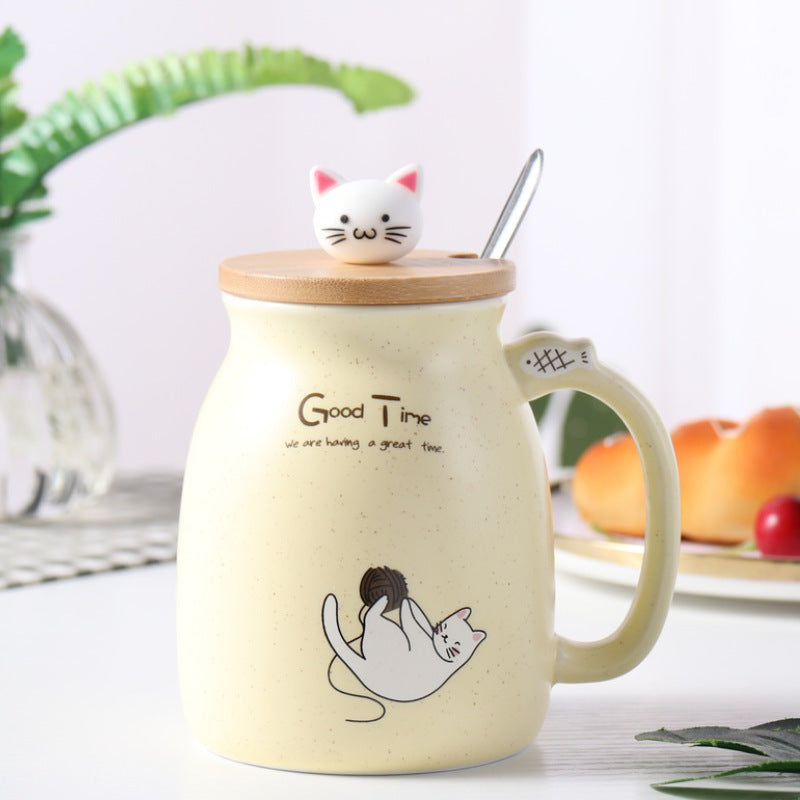 Milk Mug Cute Cartoon Ceramic Mug Breakfast