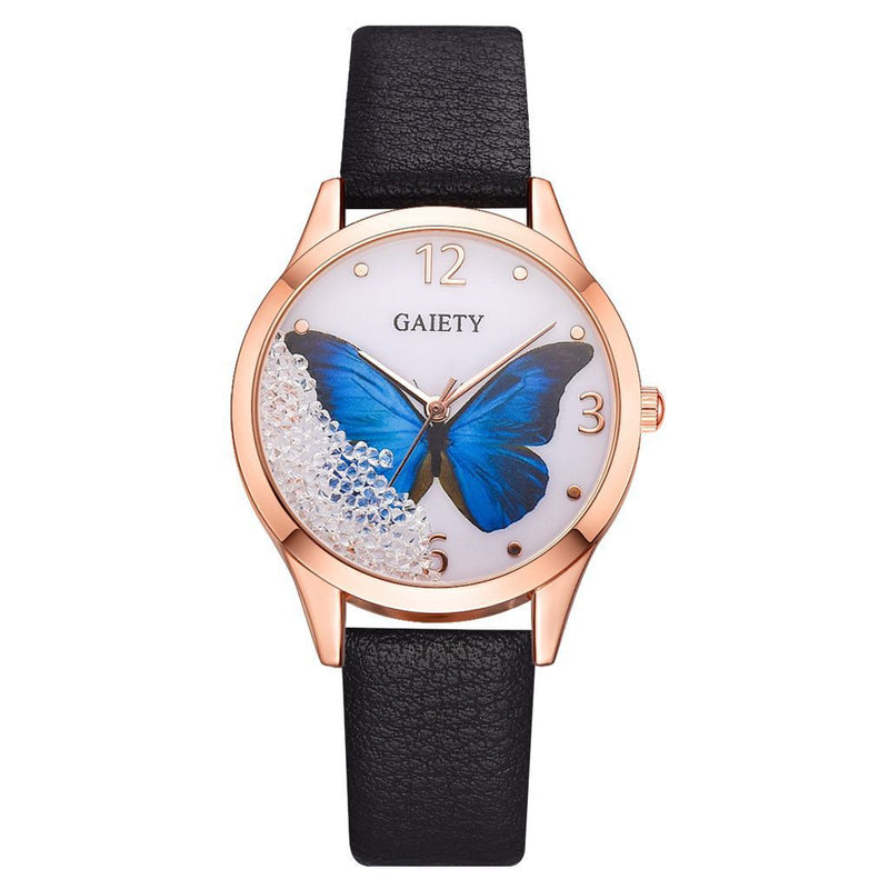 Gaiety Brand Women Watches Luxury Removable Rhinestone Butterfly Watches