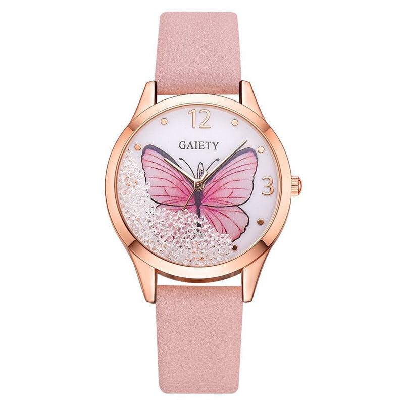 Gaiety Brand Women Watches Luxury Removable Rhinestone Butterfly Watches