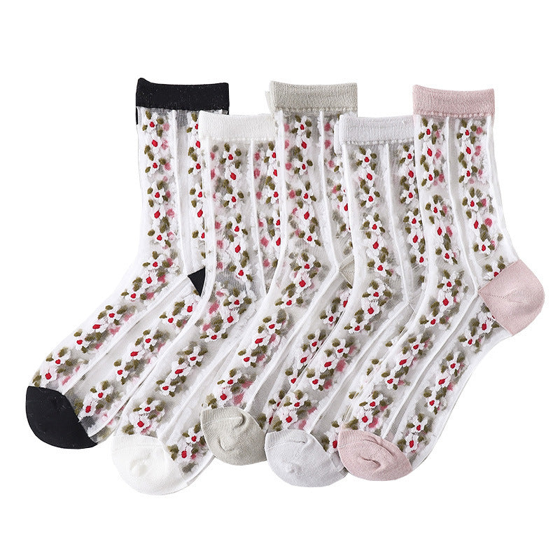 Transparent Socks Women's Tube Socks