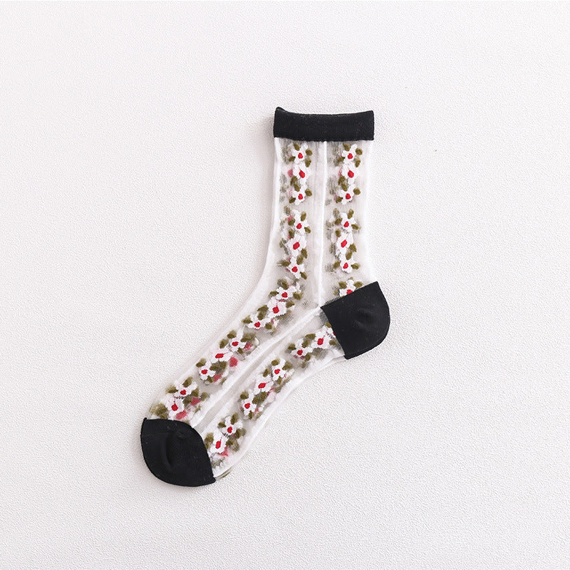 Transparent Socks Women's Tube Socks