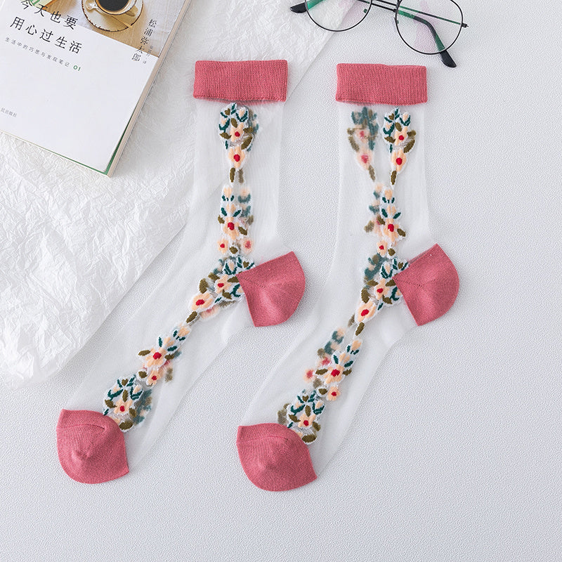 Transparent Socks Women's Tube Socks