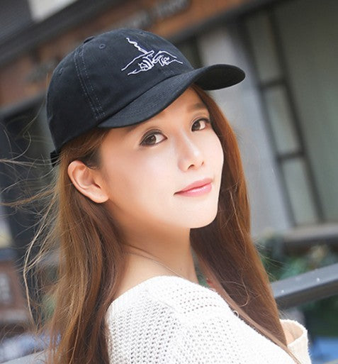 Baseball Cap Men And Women Creative Embroidery Sunshade Cap Hat Tide