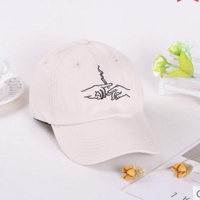 Baseball Cap Men And Women Creative Embroidery Sunshade Cap Hat Tide