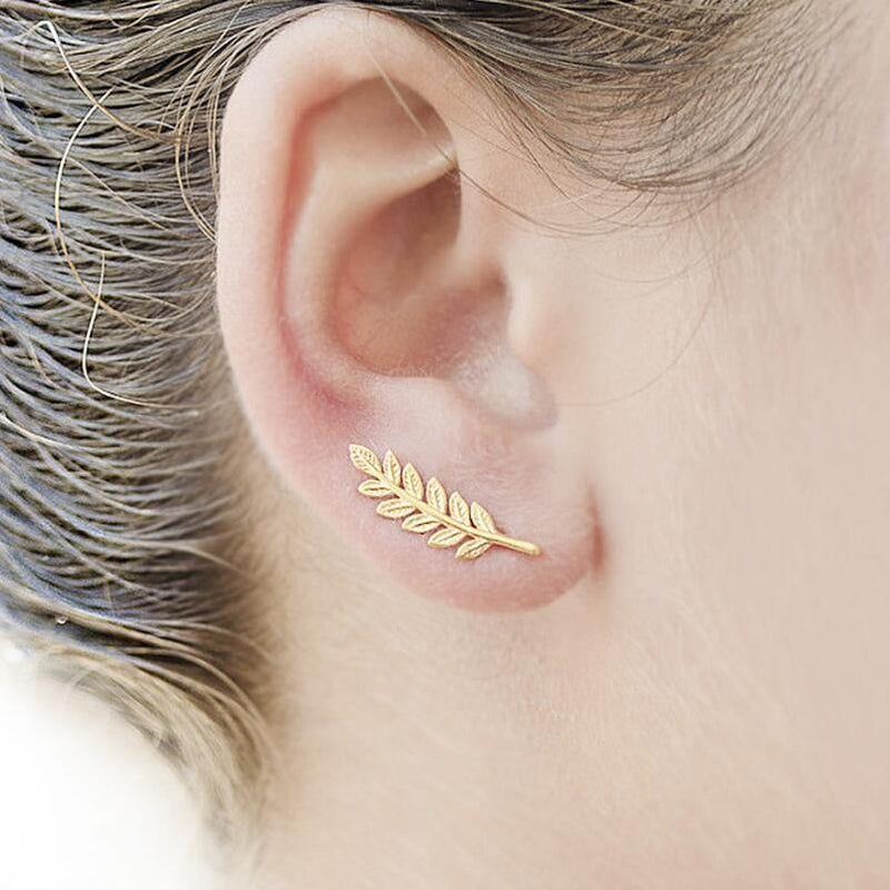 Natural Landscape Mountain Ear Climber Earring