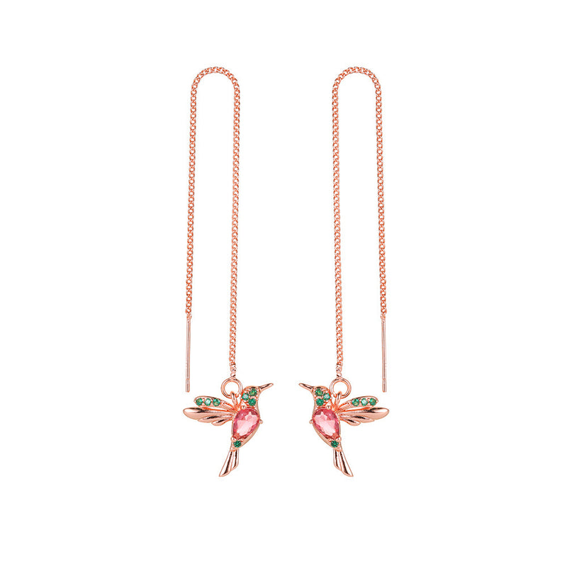 Fashion Jewelry New Unique Little Bird Drop Long Hanging