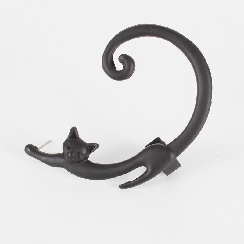 Single Piece Punk Style Cat Post Earring