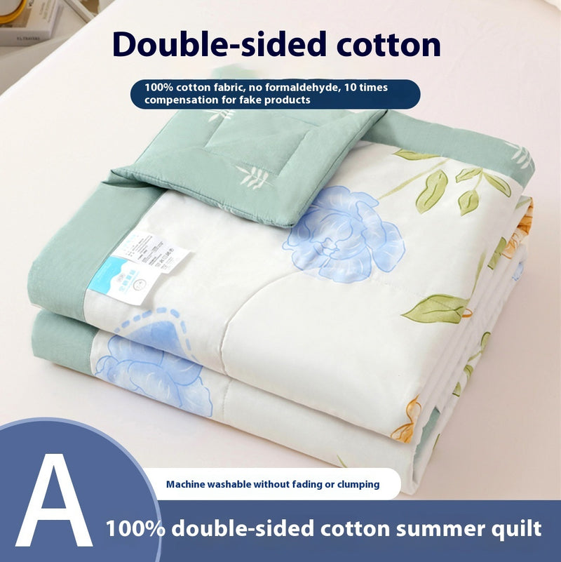 Class A Double-sided Cotton Printing Summer Blanket One-piece Pure