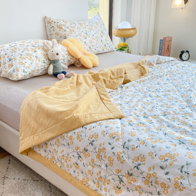 Class A Double-sided Cotton Printing Summer Blanket One-piece Pure