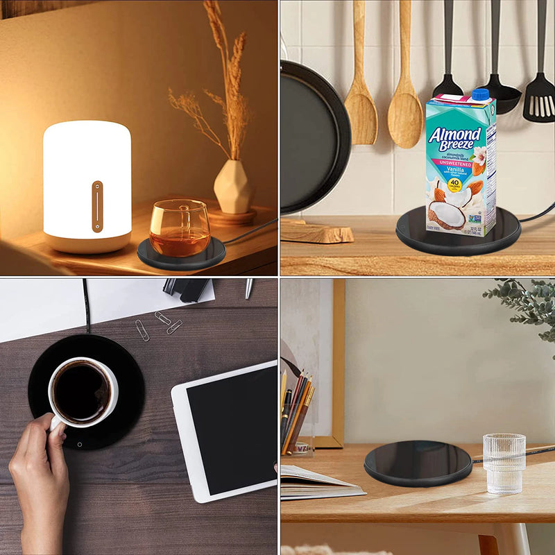 Mug Warmer USB Cup Warmer Coffee Cup Heater Thermostatic Heating Coaster Cup Electric Milk Tea Coffee Mug Warmer for Office Home