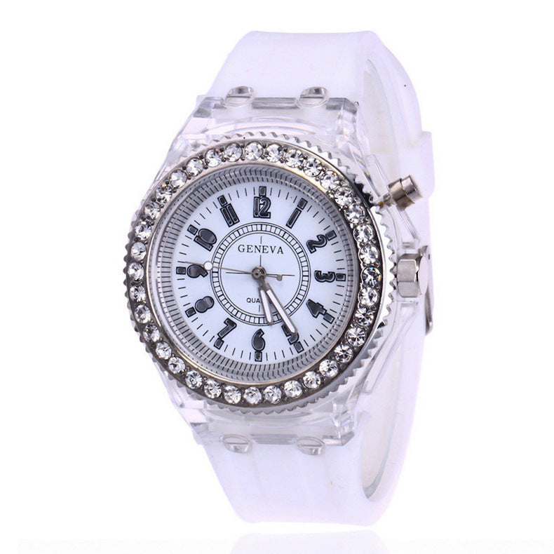 LED Luminous Watches Geneva Women Quartz Watch