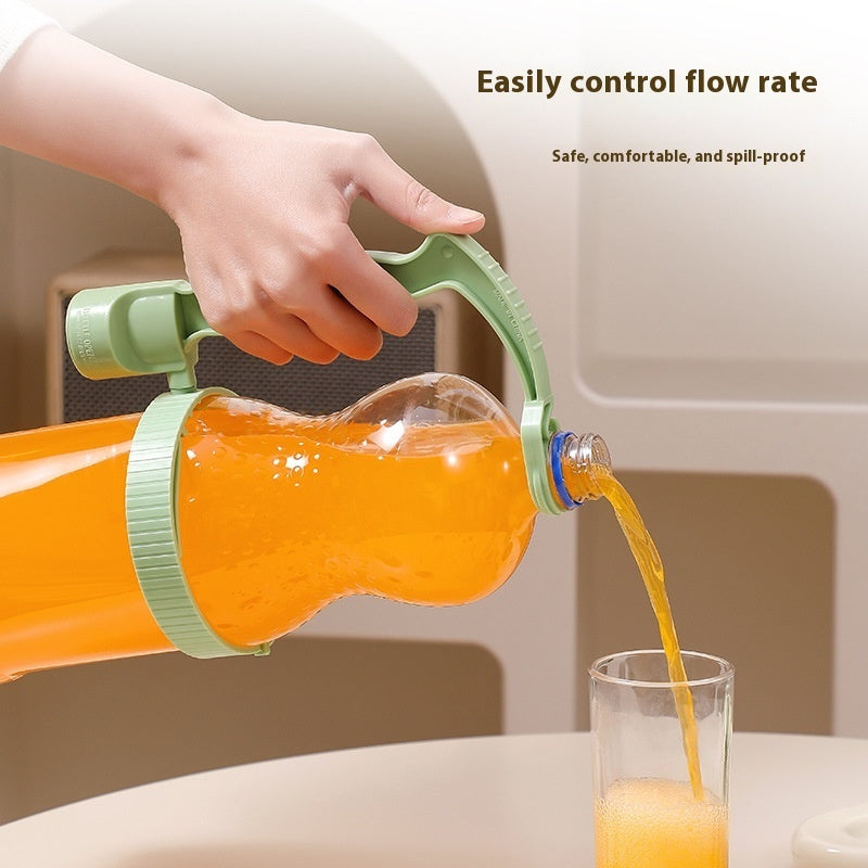 Beverage Bottle Inverted Cup Handle