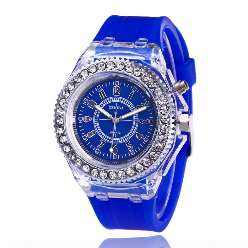 LED Luminous Watches Geneva Women Quartz Watch